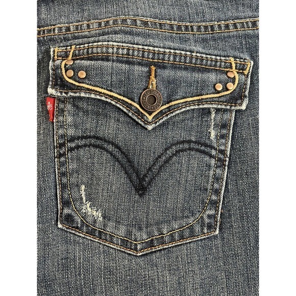 Levis 515 Womens Bootcut Distressed Jeans Size 12 - Picture 6 of 6